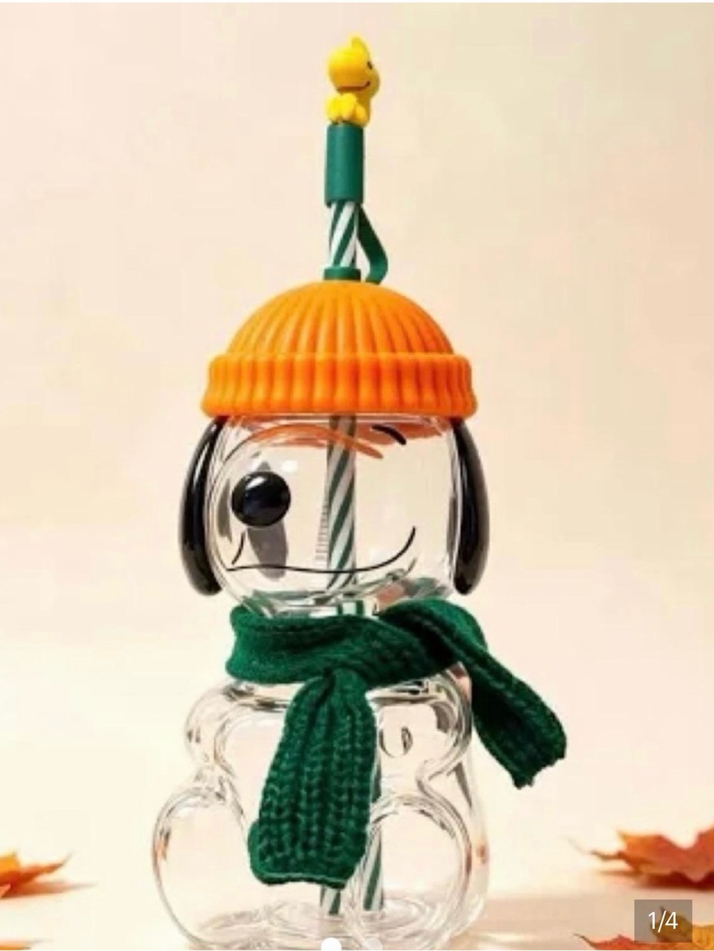 Starbucks Snoopy Glass Cup